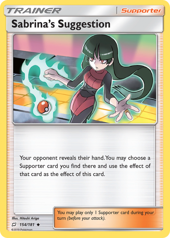 Sabrina's Suggestion 154/181 Sun & Moon Team Up