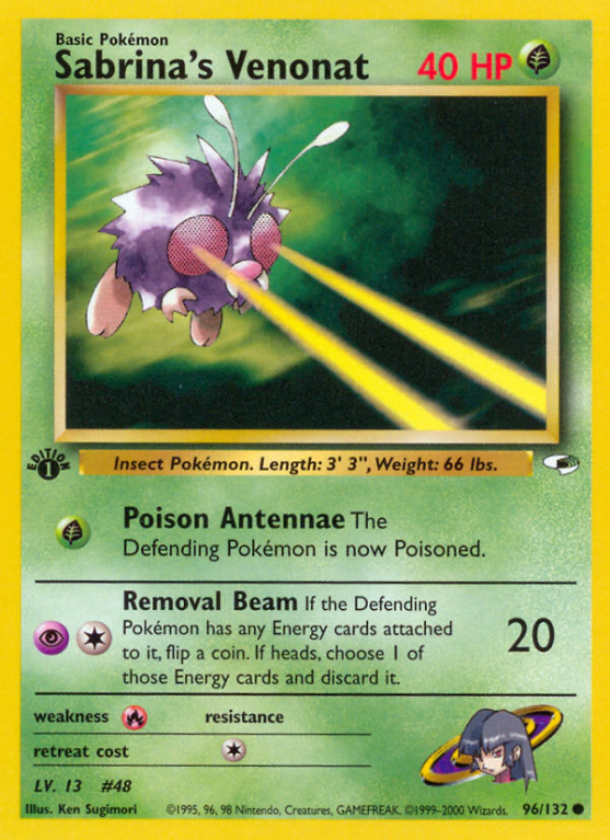 Sabrina's Venonat 96/132 Gym Gym Heroes