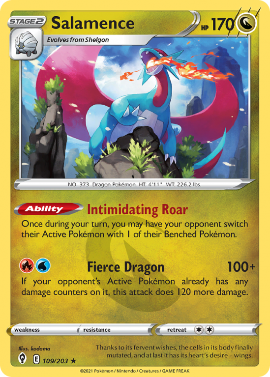 Salamence 109/203 Sword & Shield Evolving Skies