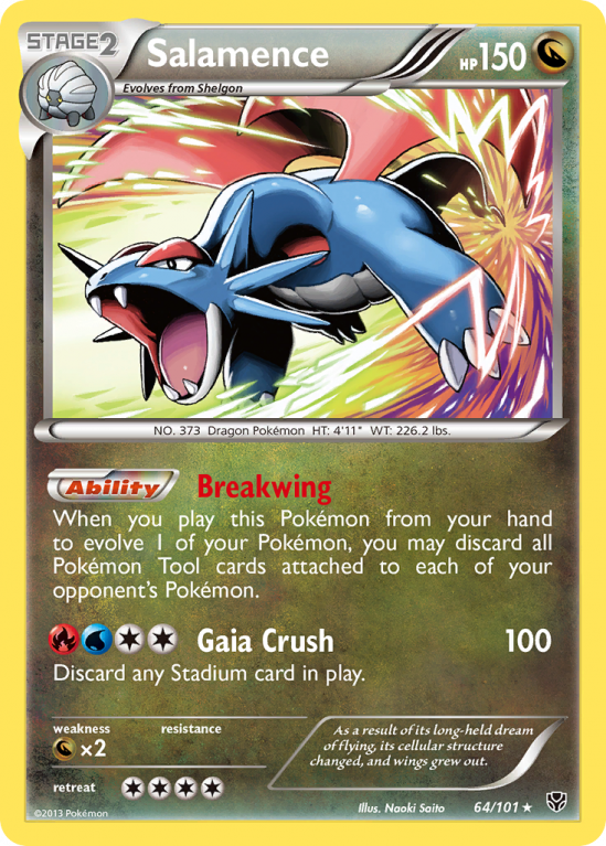 Salamence 64/101 Black & White Plasma Blast