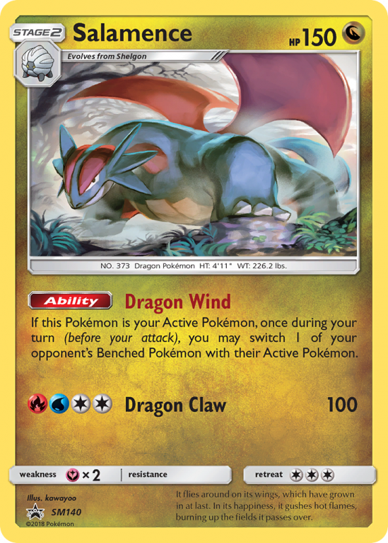 Salamence SM140/156 Sun & Moon SM Black Star Promos