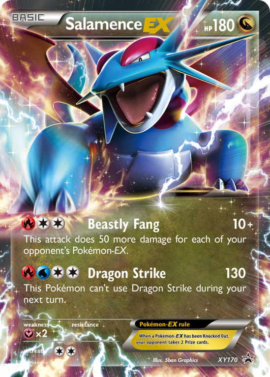 Salamence-EX XY170/183 XY XY Black Star Promos