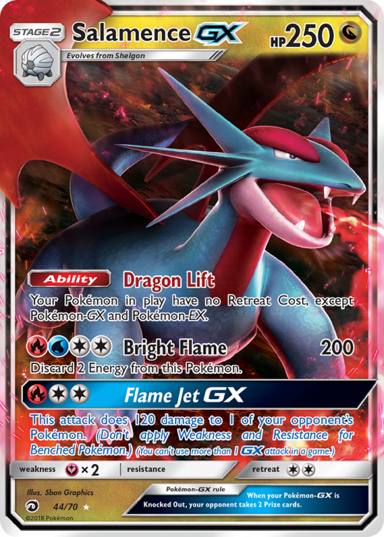 Salamence-GX 44/70 Sun & Moon Dragon Majesty