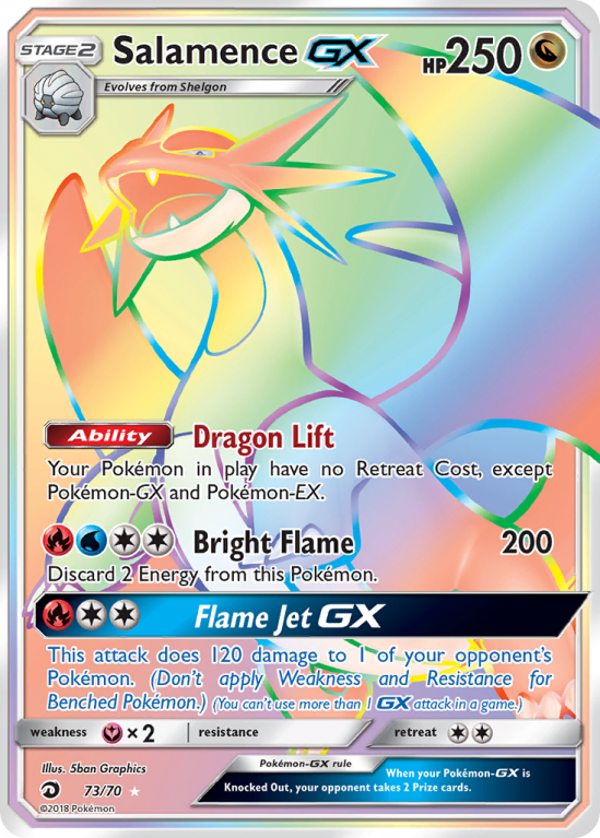 Salamence-GX 73/70 Sun & Moon Dragon Majesty