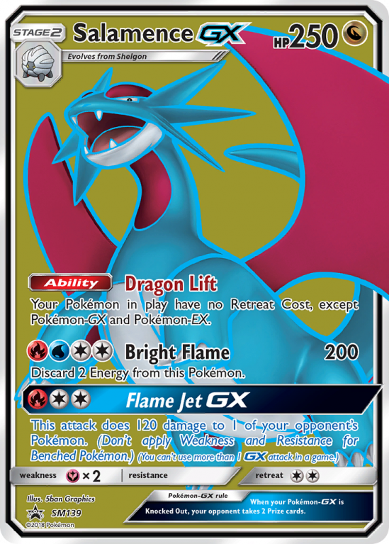 Salamence-GX SM139/156 Sun & Moon SM Black Star Promos
