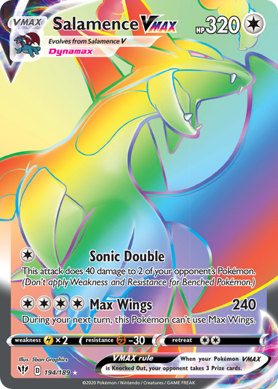 Salamence VMAX 194/189 Sword & Shield Darkness Ablaze