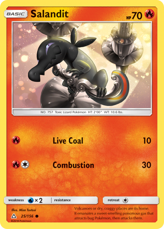 Salandit 25/156 Sun & Moon Ultra Prism
