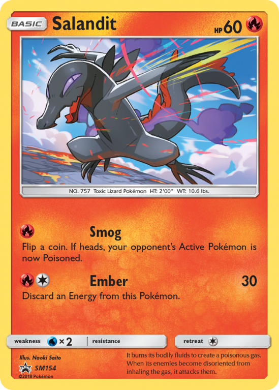 Salandit SM154/156 Sun & Moon SM Black Star Promos