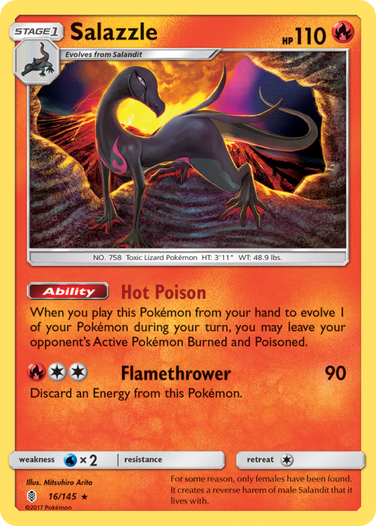 Salazzle 16/145 Sun & Moon Guardians Rising