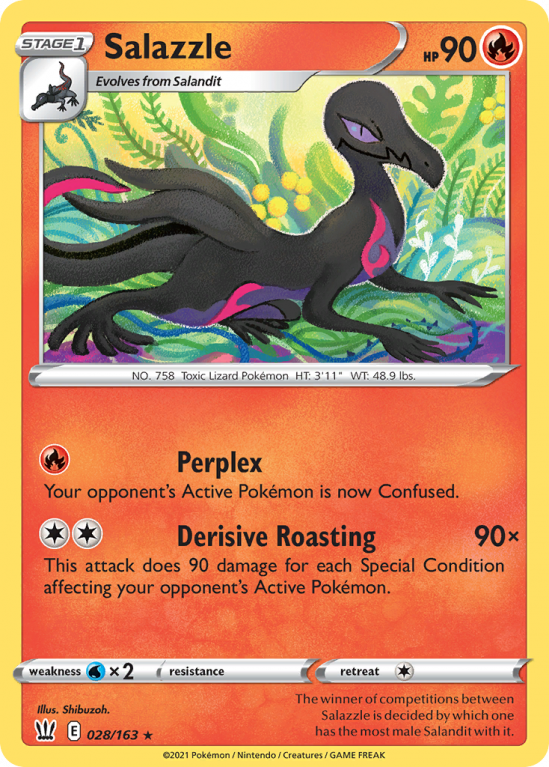Salazzle 28/163 Sword & Shield Battle Styles