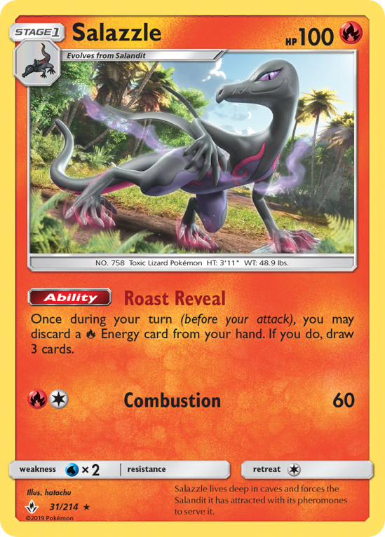 Salazzle 31/214 Sun & Moon Unbroken Bonds