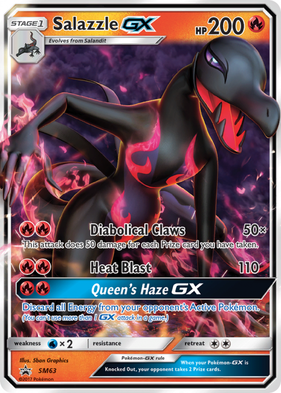 Salazzle-GX SM63/156 Sun & Moon SM Black Star Promos