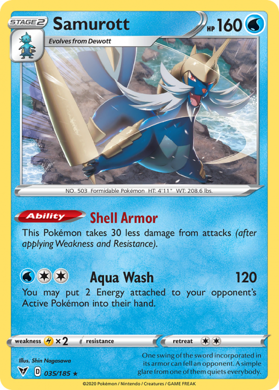 Samurott 35/185 Sword & Shield Vivid Voltage