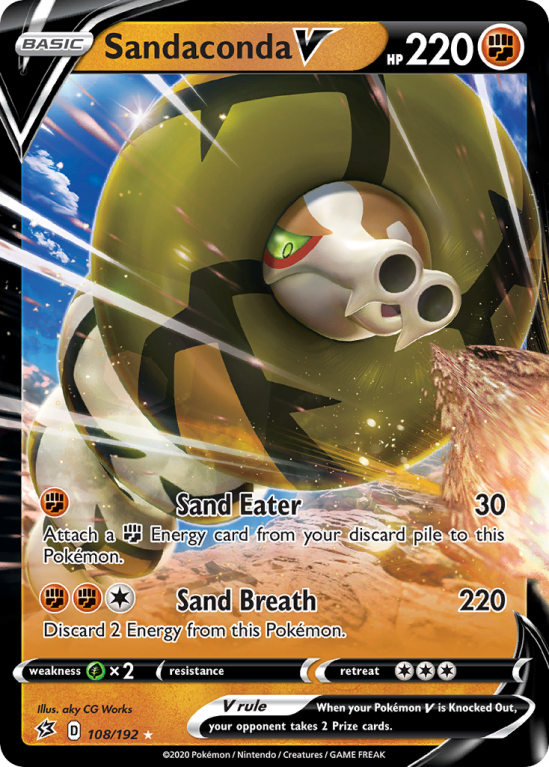 Sandaconda V 108/192 Sword & Shield Rebel Clash