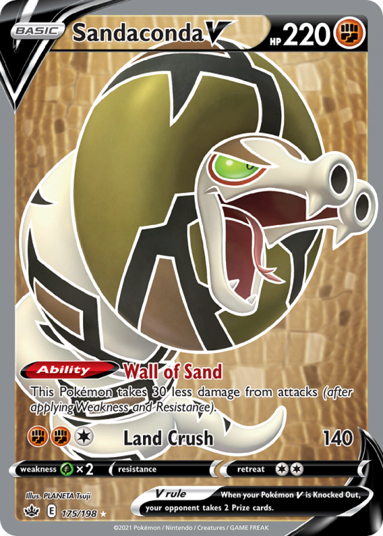 Sandaconda V 175/198 Sword & Shield Chilling Reign