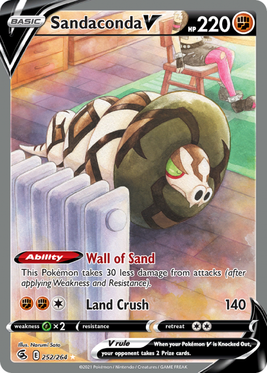 Sandaconda V 252/264 Sword & Shield Fusion Strike