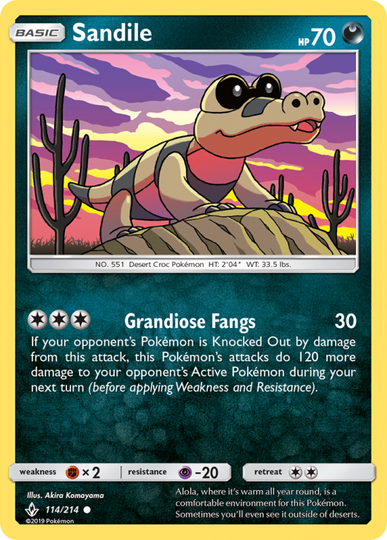 Sandile 114/214 Sun & Moon Unbroken Bonds