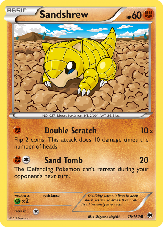 Sandshrew 75/162 XY BREAKthrough