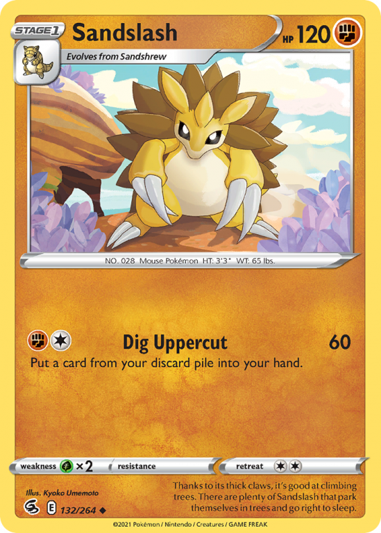 Sandslash 132/264 Sword & Shield Fusion Strike