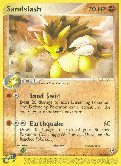 Sandslash 21/100 EX Sandstorm