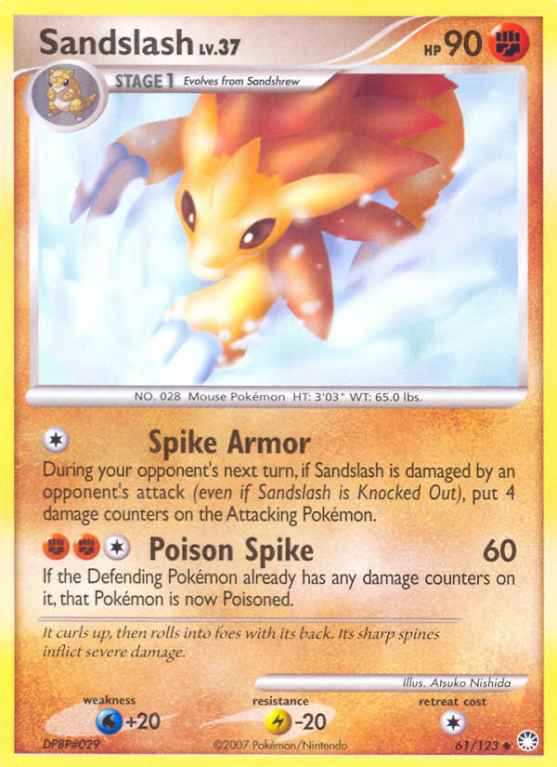 Sandslash 61/123 Diamond & Pearl Mysterious Treasures