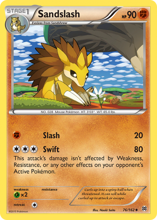Sandslash 76/162 XY BREAKthrough