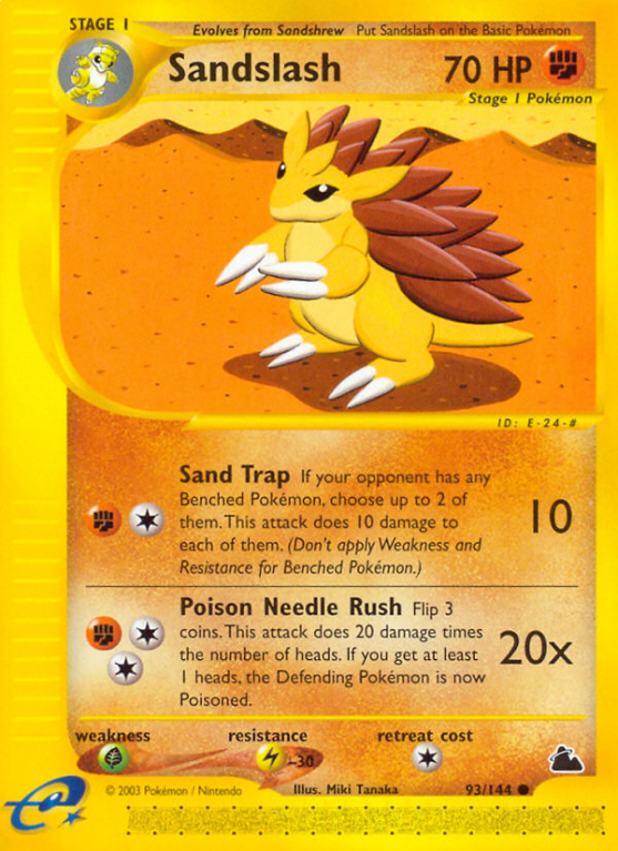 Sandslash 93/182 E-Card Skyridge