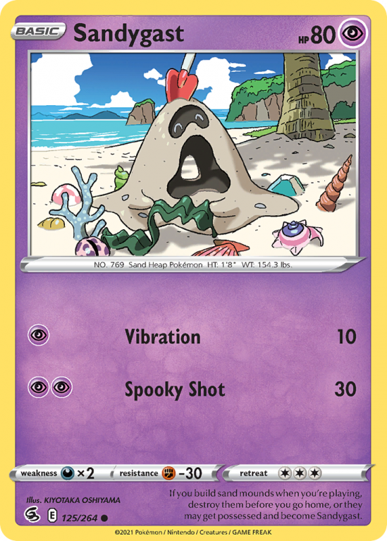 Sandygast 125/264 Sword & Shield Fusion Strike