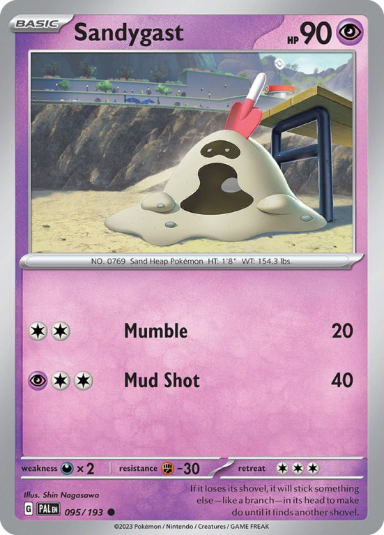 Sandygast 95/193 Scarlet & Violet Paldea Evolved