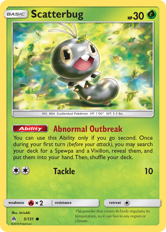 Scatterbug 5/131 Sun & Moon Forbidden Light
