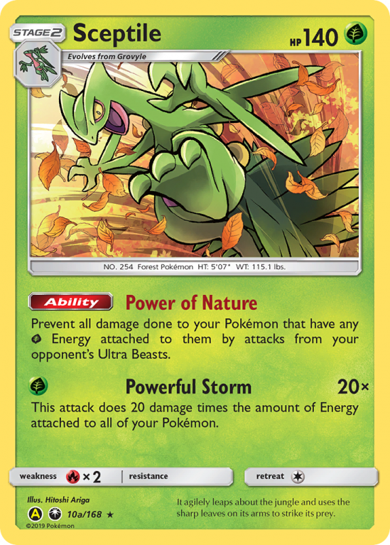 Sceptile 10a/168 Sun & Moon Celestial Storm