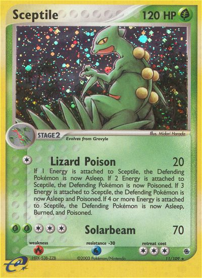 Sceptile 11/109 EX Ruby & Sapphire