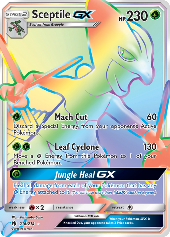 Sceptile-GX 216/214 Sun & Moon Lost Thunder