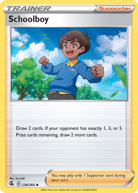 Schoolboy 238/264 Sword & Shield Fusion Strike