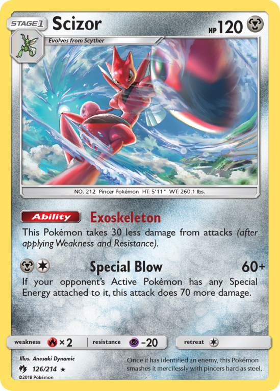 Scizor 126/214 Sun & Moon Lost Thunder
