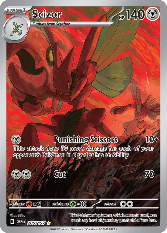 Scizor 205/197 Scarlet & Violet Obsidian Flames