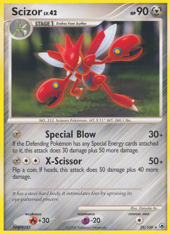 Scizor 29/100 Diamond & Pearl Majestic Dawn