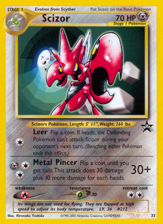 Scizor 33/53 Base Wizards Black Star Promos