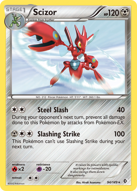 Scizor 94/149 Black & White Boundaries Crossed
