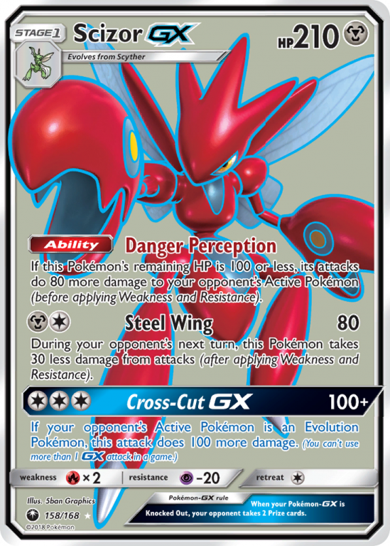 Scizor-GX 158/168 Sun & Moon Celestial Storm