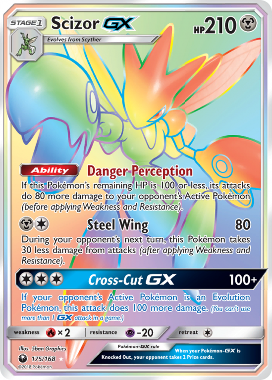 Scizor-GX 175/168 Sun & Moon Celestial Storm