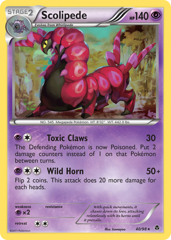 Scolipede 40/98 Black & White Emerging Powers
