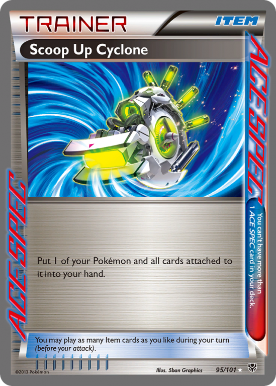 Scoop Up Cyclone 95/101 Black & White Plasma Blast