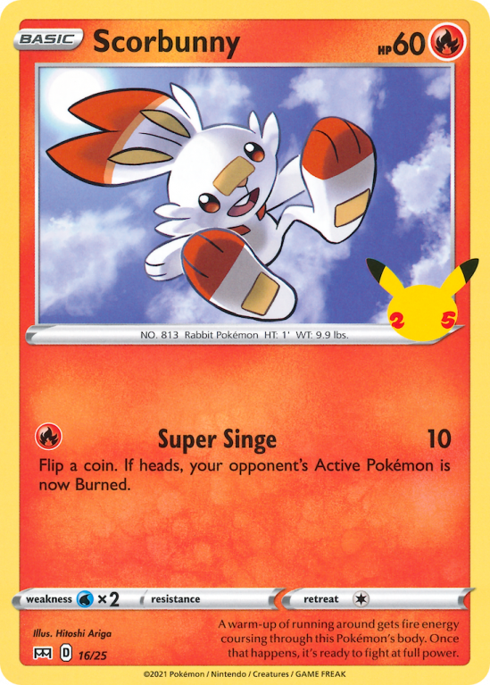 Scorbunny 16/25 Other McDonald's Collection 2021
