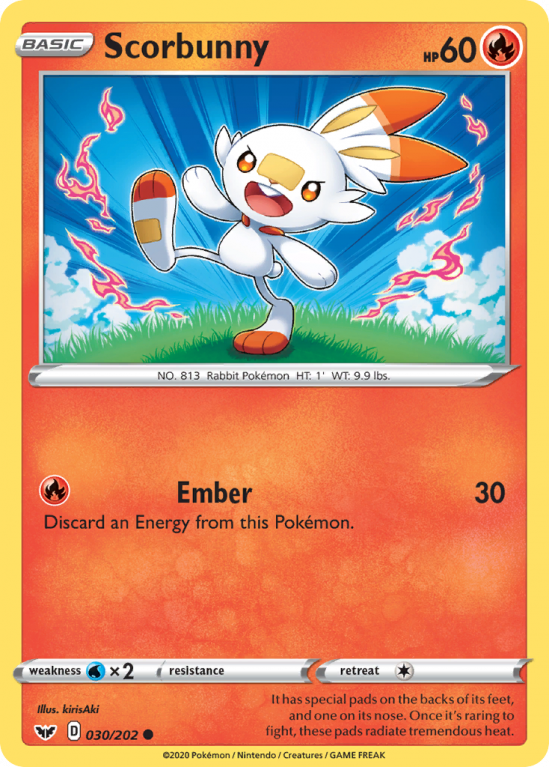 Scorbunny 30/202 Sword & Shield Sword & Shield