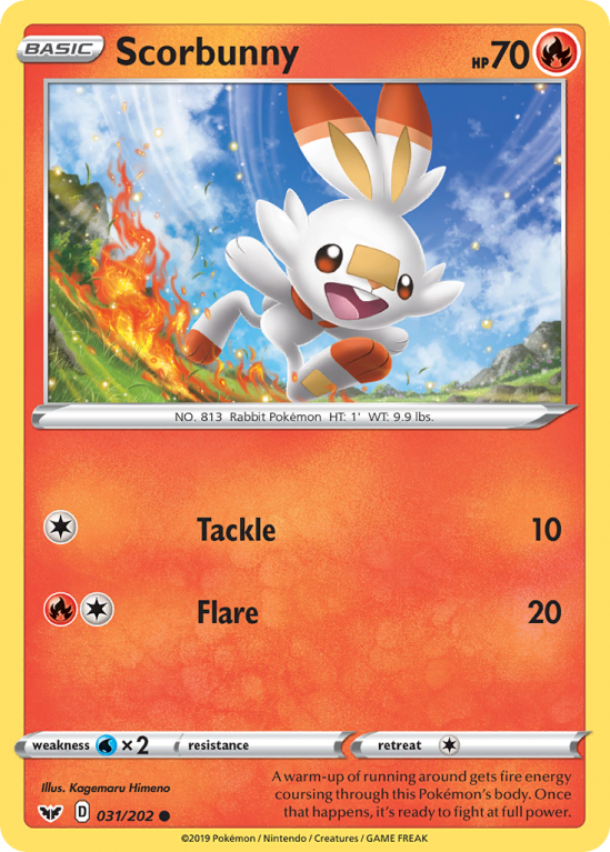 Scorbunny 31/202 Sword & Shield Sword & Shield