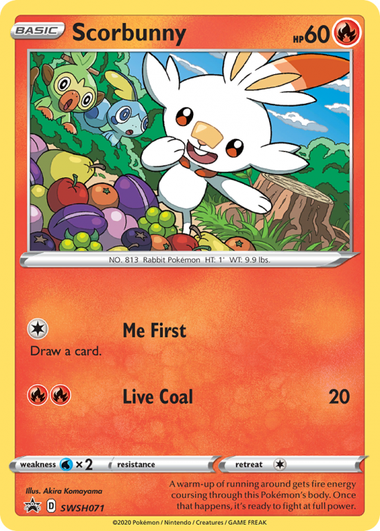 Scorbunny SWSH071/103 Sword & Shield SWSH Black Star Promos