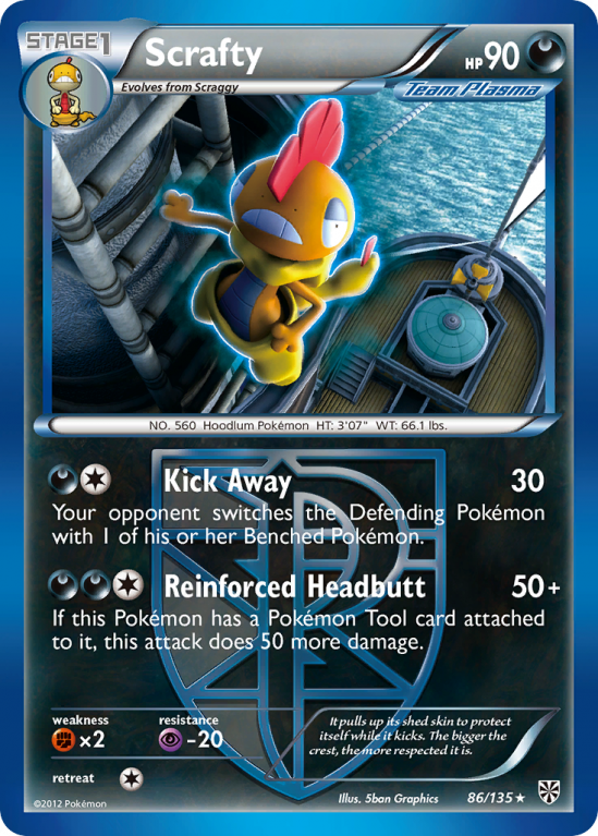 Scrafty 86/135 Black & White Plasma Storm