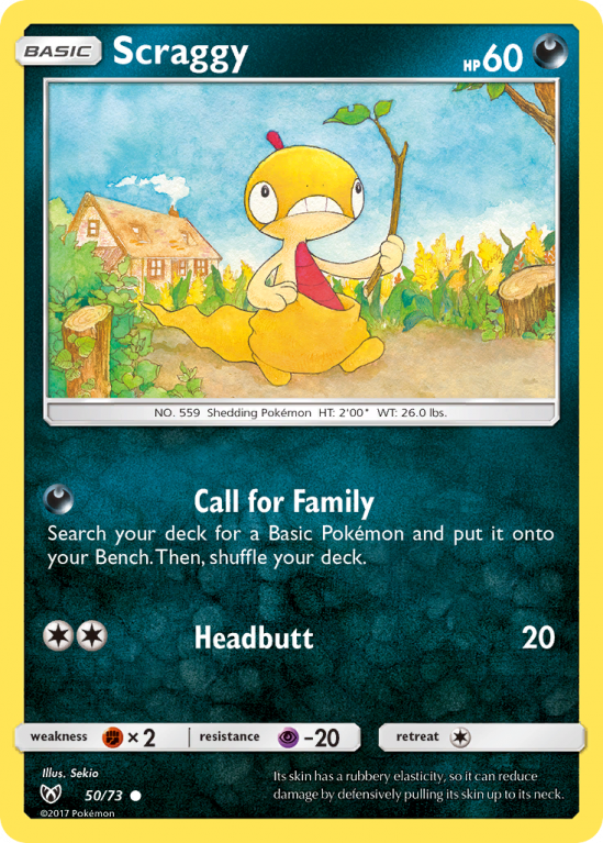 Scraggy 50/73 Sun & Moon Shining Legends