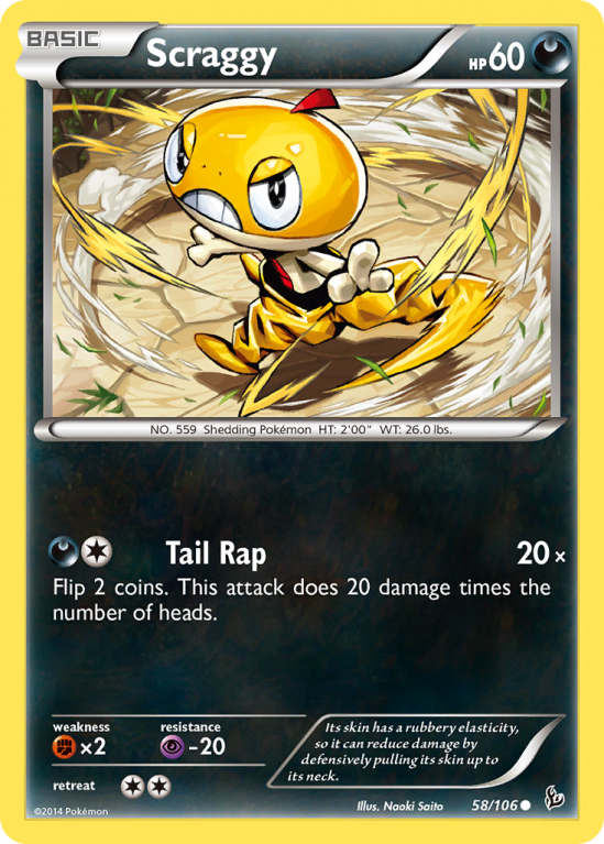 Scraggy 58/106 XY Flashfire